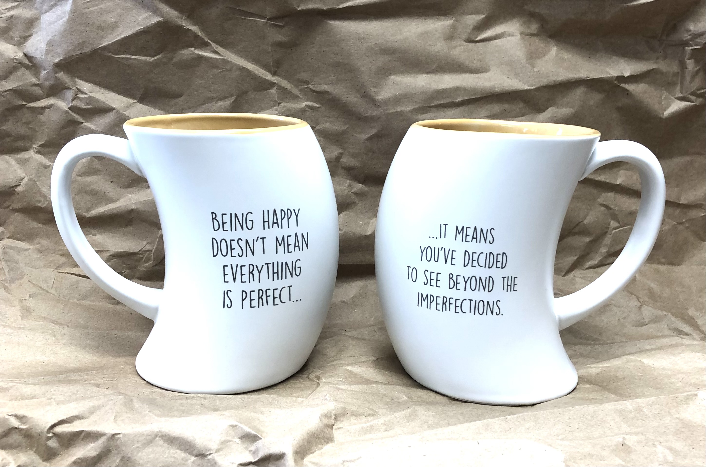 Being Happy Imperfect Mug